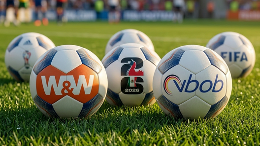 Weltmeisterschaft 2026 vbob kickspiel wüstenrot Fußball mit Logo Weltmeisterschaft 2026 vbob kickspiel wüstenrot Fußball mit Logo