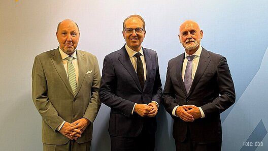 Alexander Dobrindt mit Volker Geyer und Heini Schmitt Alexander Dobrindt mit Volker Geyer und Heini Schmitt