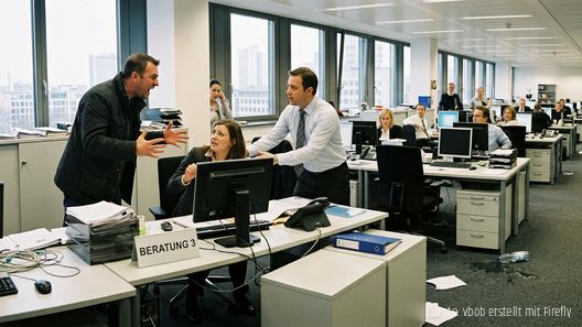 Wichtiger Schritt gegen Gewalt an Beschäftigten Großraumbüro gewalttätiger Besucher - Wichtiger Schritt gegen Gewalt an Beschäftigten